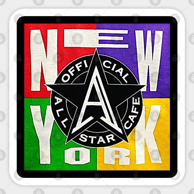 All Star Cafe - New York Sticker by nicklower